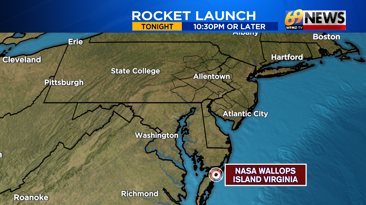 Rocket launch Tuesday night could be visible in our skies, complete with vapor-tracing clouds
